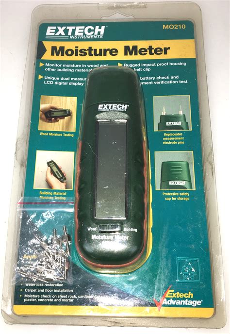 how to read extech moisture meter mo210|extech moisture meter manual.